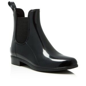 Sam Edelman Black Glossy Ankle Boots
